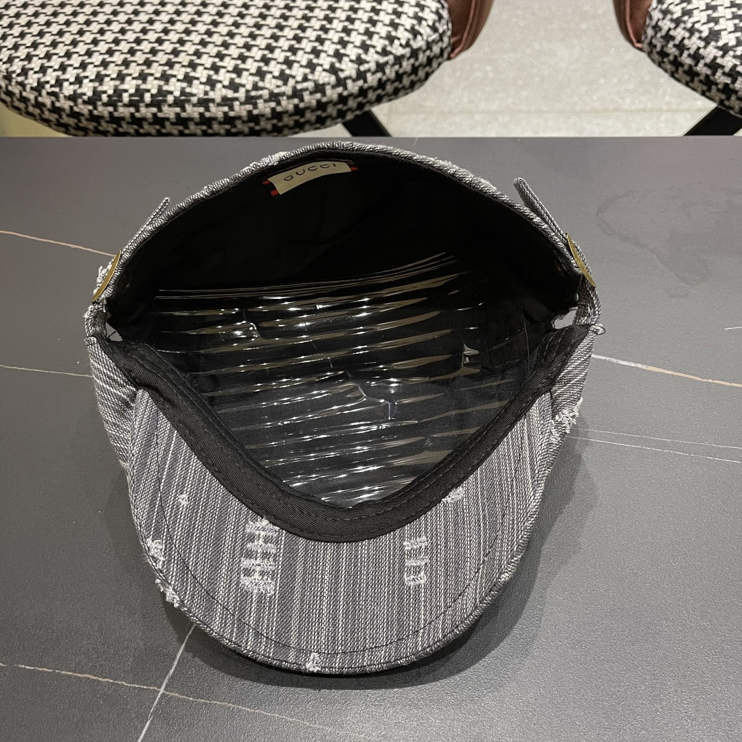  古奇 复古小众前进帽春秋夏季笔款贝雷帽男女品脸小
情侣画家帽遮阳鸭舌