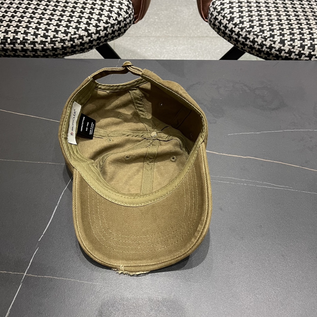  蒙口MONCLER2025新款棒球帽，时尚炸街单品，风格很OK，网红.时尚博主的最爱！高品质舒适透气，