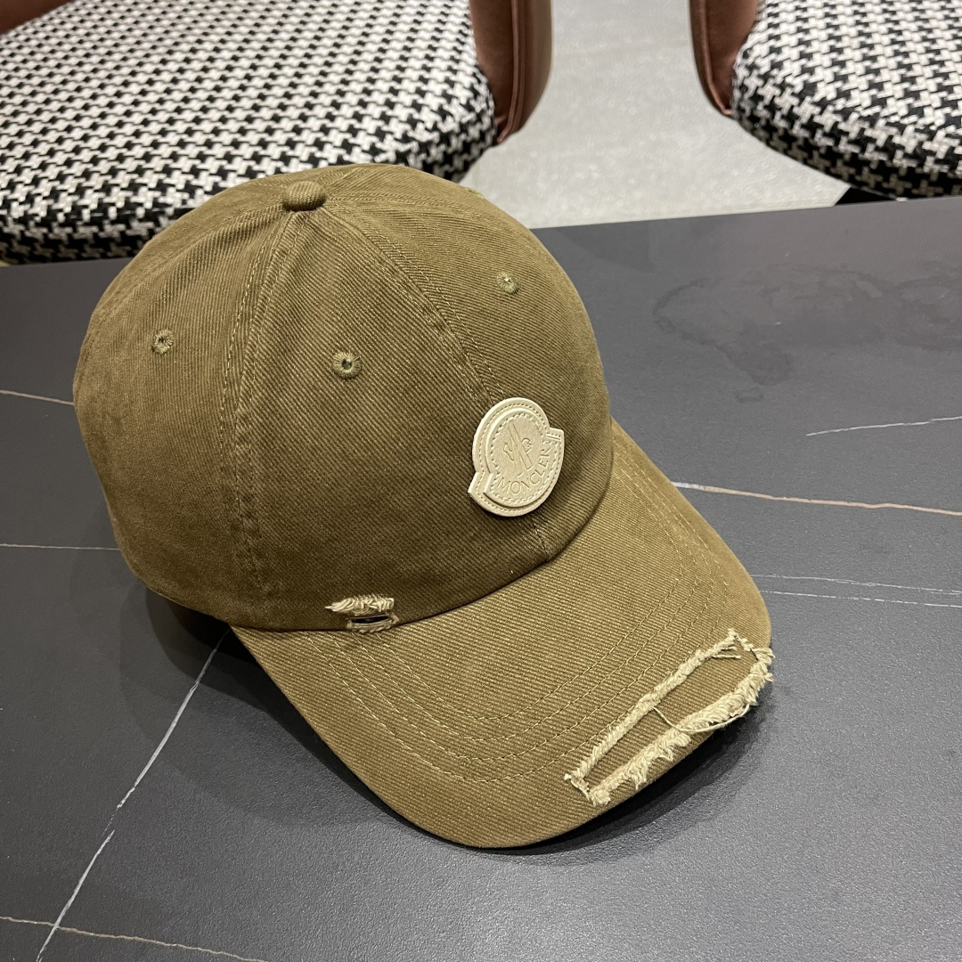  蒙口MONCLER2025新款棒球帽，时尚炸街单品，风格很OK，网红.时尚博主的最爱！高品质舒适透气，