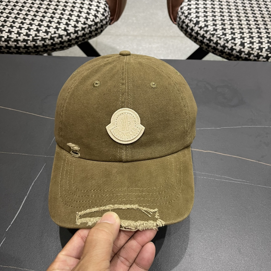  蒙口MONCLER2025新款棒球帽，时尚炸街单品，风格很OK，网红.时尚博主的最爱！高品质舒适透气，