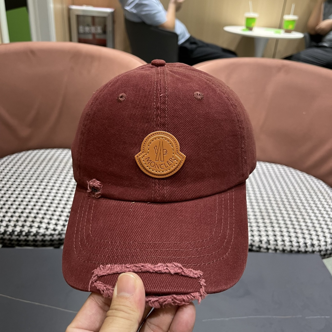  蒙口MONCLER2025新款棒球帽，时尚炸街单品，风格很OK，网红.时尚博主的最爱！高品质舒适透气，