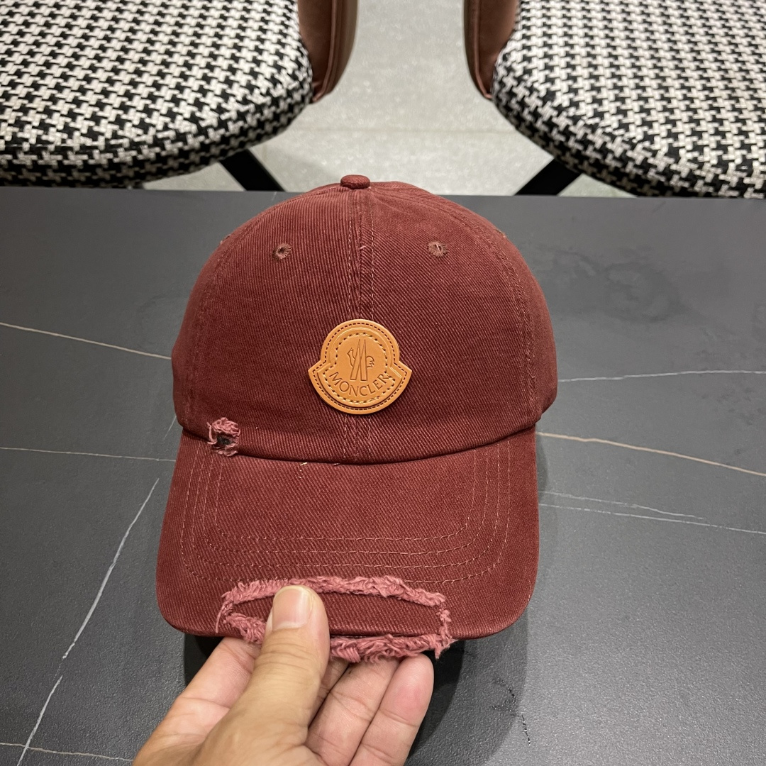  蒙口MONCLER2025新款棒球帽，时尚炸街单品，风格很OK，网红.时尚博主的最爱！高品质舒适透气，