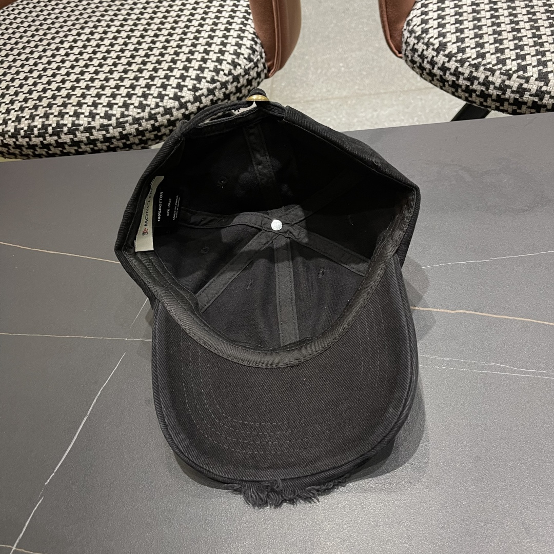  蒙口MONCLER2025新款棒球帽，时尚炸街单品，风格很OK，网红.时尚博主的最爱！高品质舒适透气，