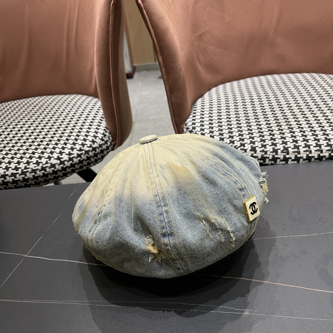  Chanel香奈儿洋气好看的帽子女秋冬显脸小2025新款百搭贝雷帽