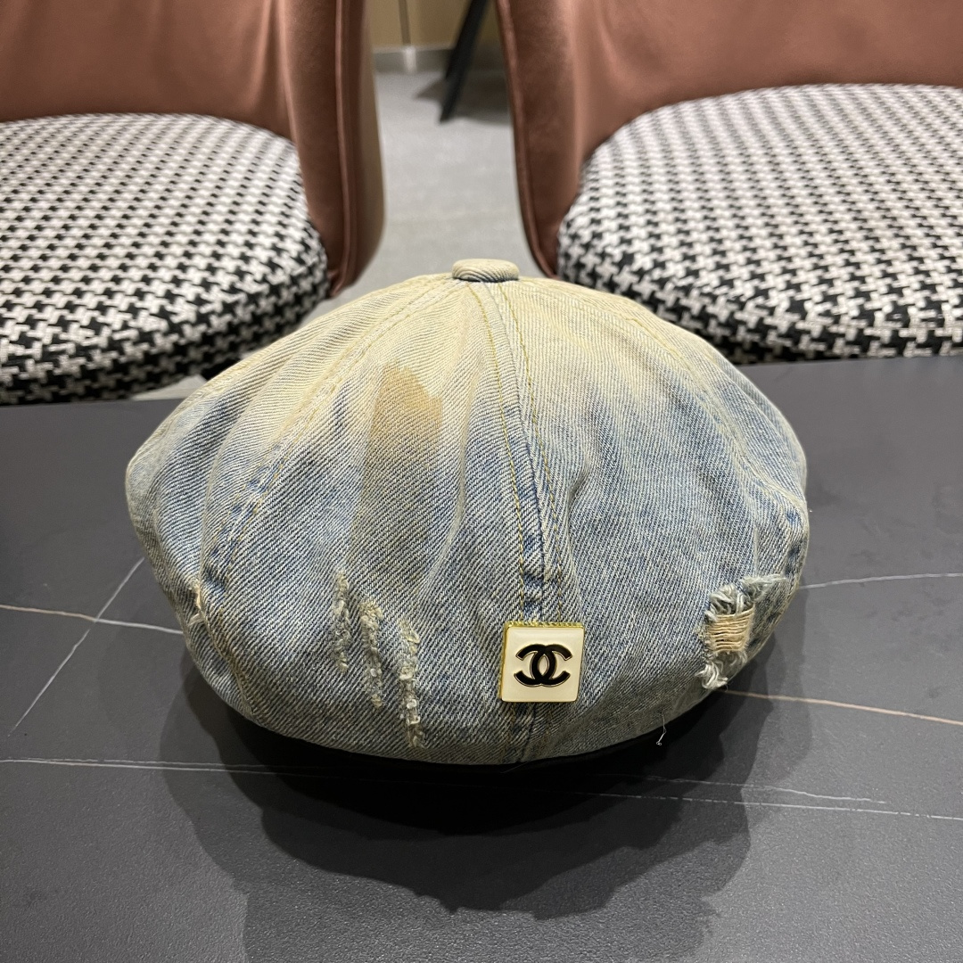  Chanel香奈儿洋气好看的帽子女秋冬显脸小2025新款百搭贝雷帽