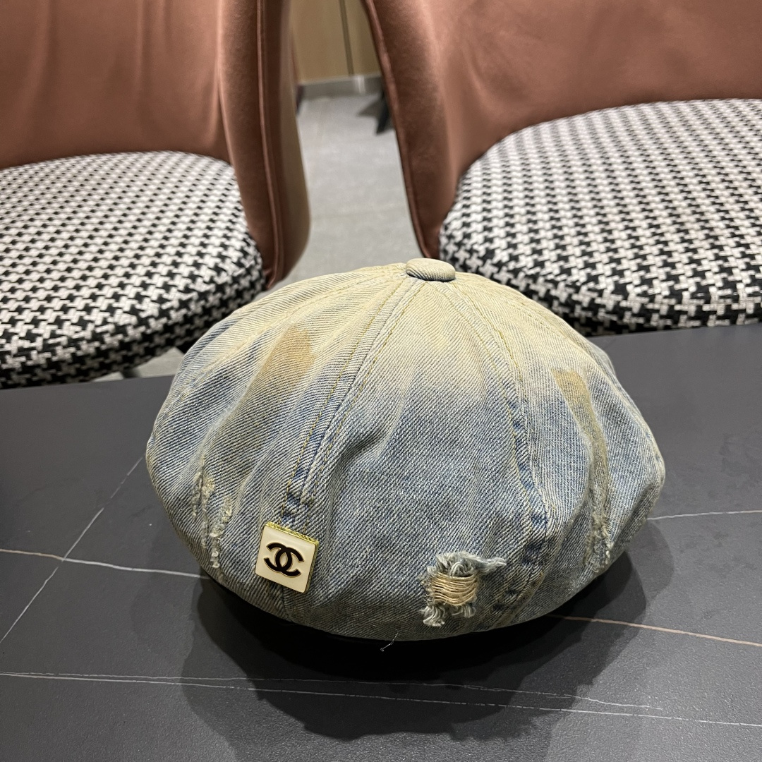  Chanel香奈儿洋气好看的帽子女秋冬显脸小2025新款百搭贝雷帽