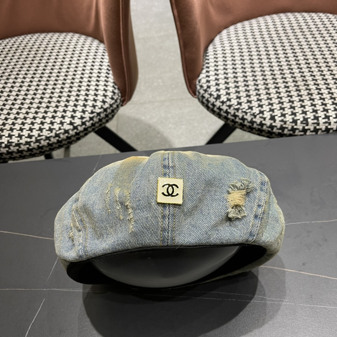  Chanel香奈儿洋气好看的帽子女秋冬显脸小2025新款百搭贝雷帽