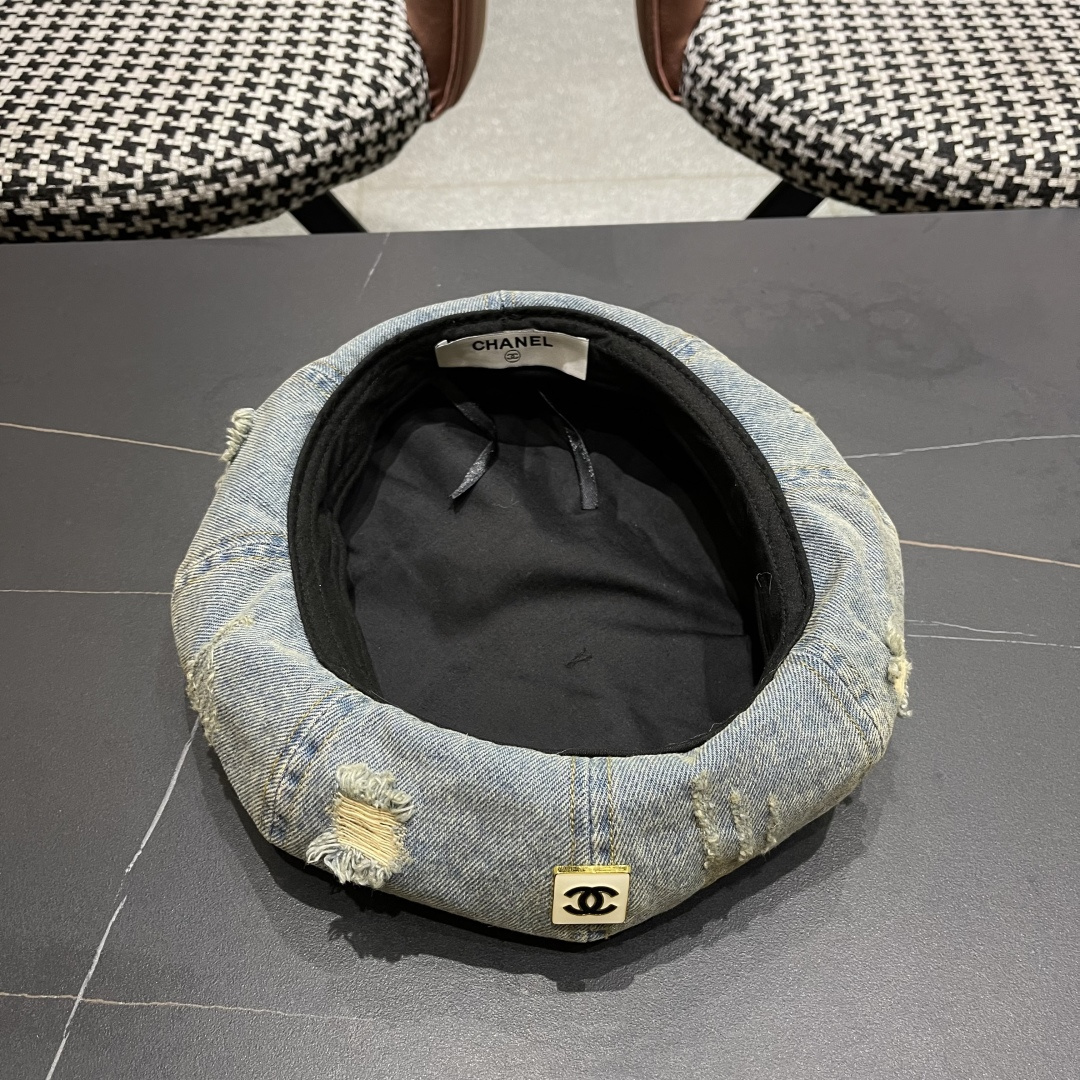  Chanel香奈儿洋气好看的帽子女秋冬显脸小2025新款百搭贝雷帽