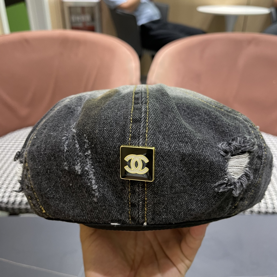  Chanel香奈儿洋气好看的帽子女秋冬显脸小2025新款百搭贝雷帽
