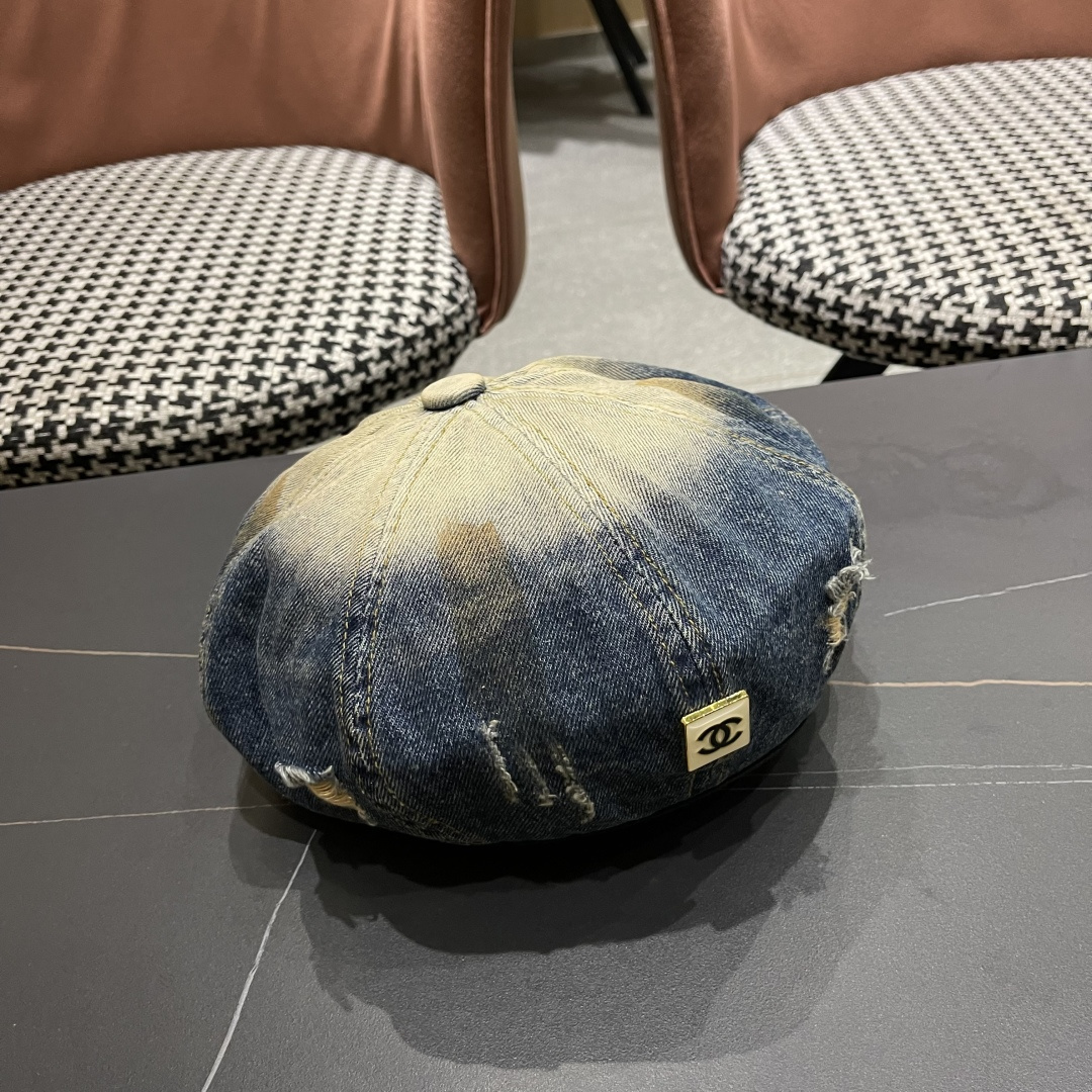  Chanel香奈儿洋气好看的帽子女秋冬显脸小2025新款百搭贝雷帽