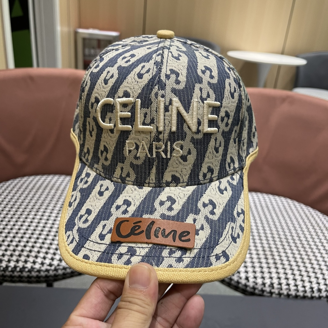  【CELINE赛琳】2025春夏款新款简约棒球帽，新款出货，大牌款超好搭配，赶紧入手！