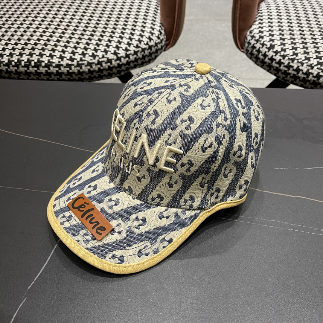  【CELINE赛琳】2025春夏款新款简约棒球帽，新款出货，大牌款超好搭配，赶紧入手！