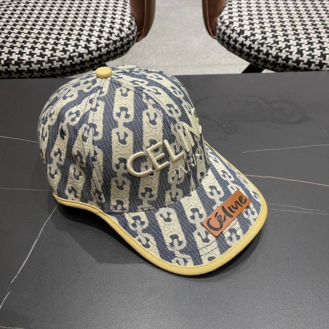  【CELINE赛琳】2025春夏款新款简约棒球帽，新款出货，大牌款超好搭配，赶紧入手！