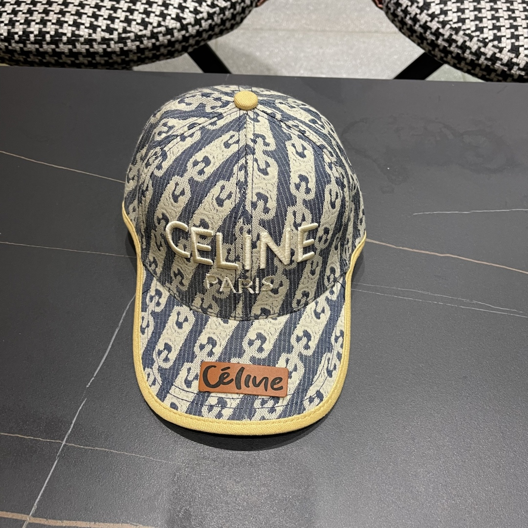  【CELINE赛琳】2025春夏款新款简约棒球帽，新款出货，大牌款超好搭配，赶紧入手！