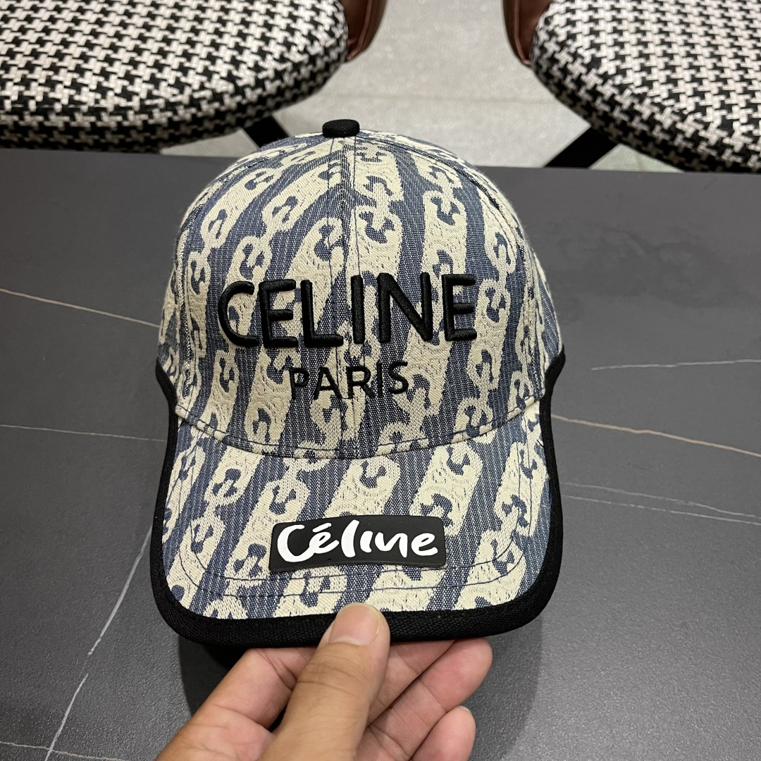  【CELINE赛琳】2025春夏款新款简约棒球帽，新款出货，大牌款超好搭配，赶紧入手！