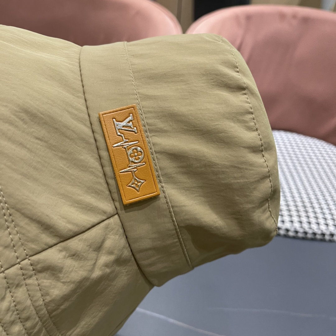  Lv路易威登渔夫帽女显脸小韩版春夏季百搭休闲遮阳防晒盆
帽逛街通勤出游帽子