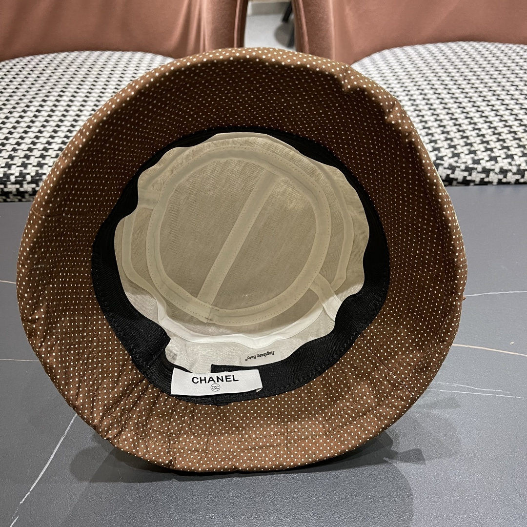  香奈儿 2025新款蝴蝶结卷边渔夫帽子女夏季赫本风气质优雅
礼帽百搭显脸小遮阳盆帽