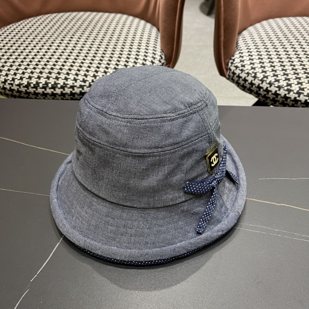  香奈儿 2025新款蝴蝶结卷边渔夫帽子女夏季赫本风气质优雅
礼帽百搭显脸小遮阳盆帽