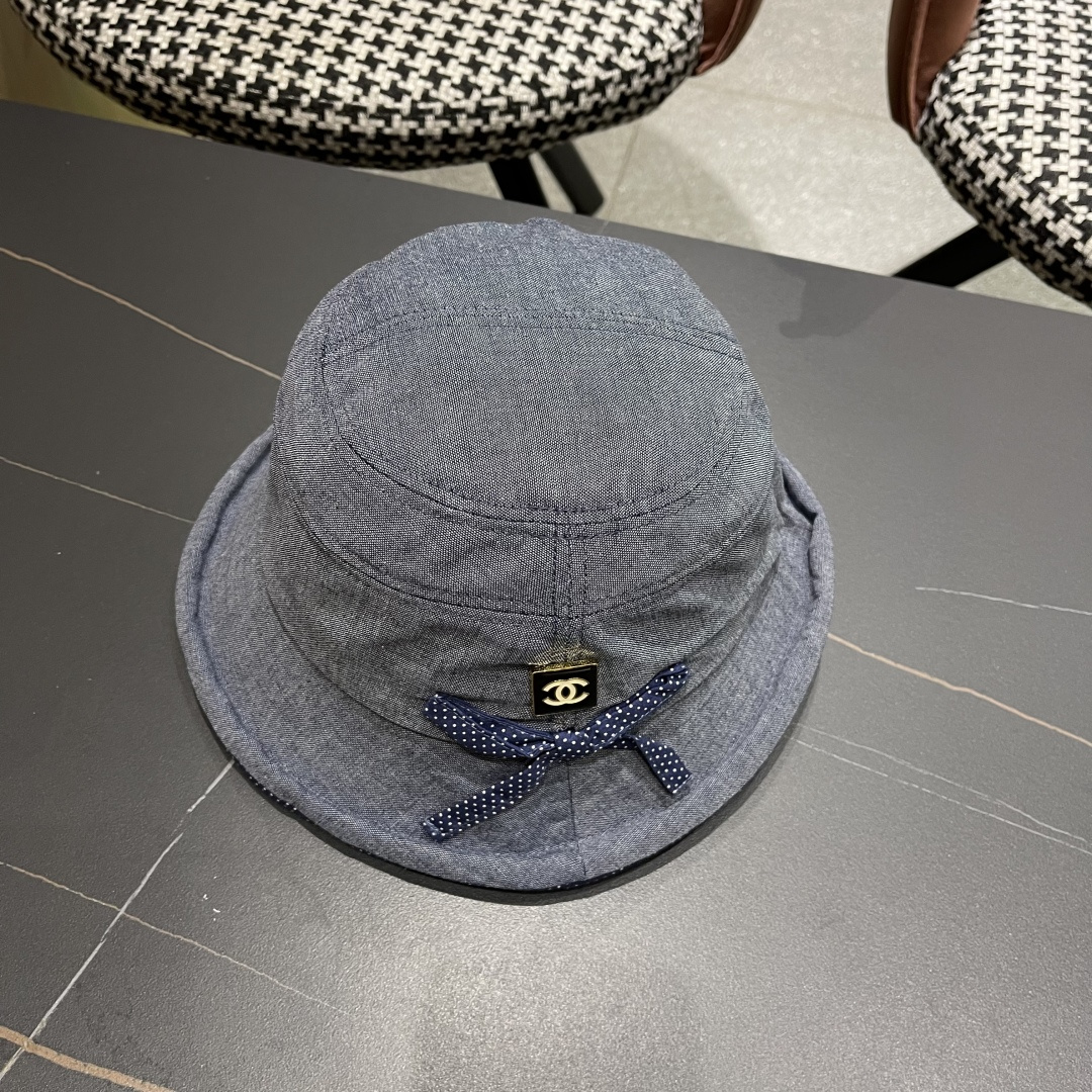  香奈儿 2025新款蝴蝶结卷边渔夫帽子女夏季赫本风气质优雅
礼帽百搭显脸小遮阳盆帽