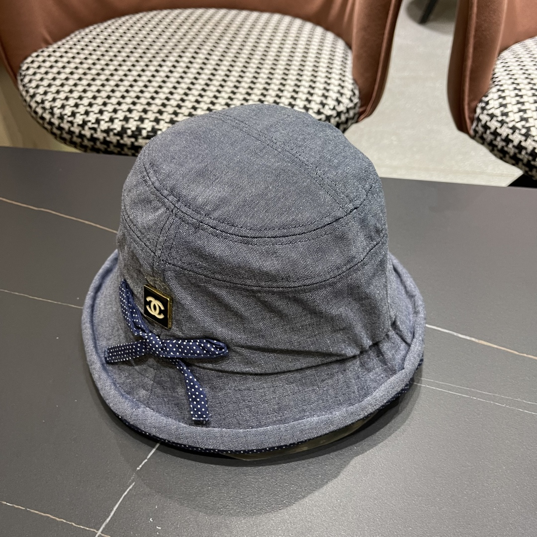  香奈儿 2025新款蝴蝶结卷边渔夫帽子女夏季赫本风气质优雅
礼帽百搭显脸小遮阳盆帽