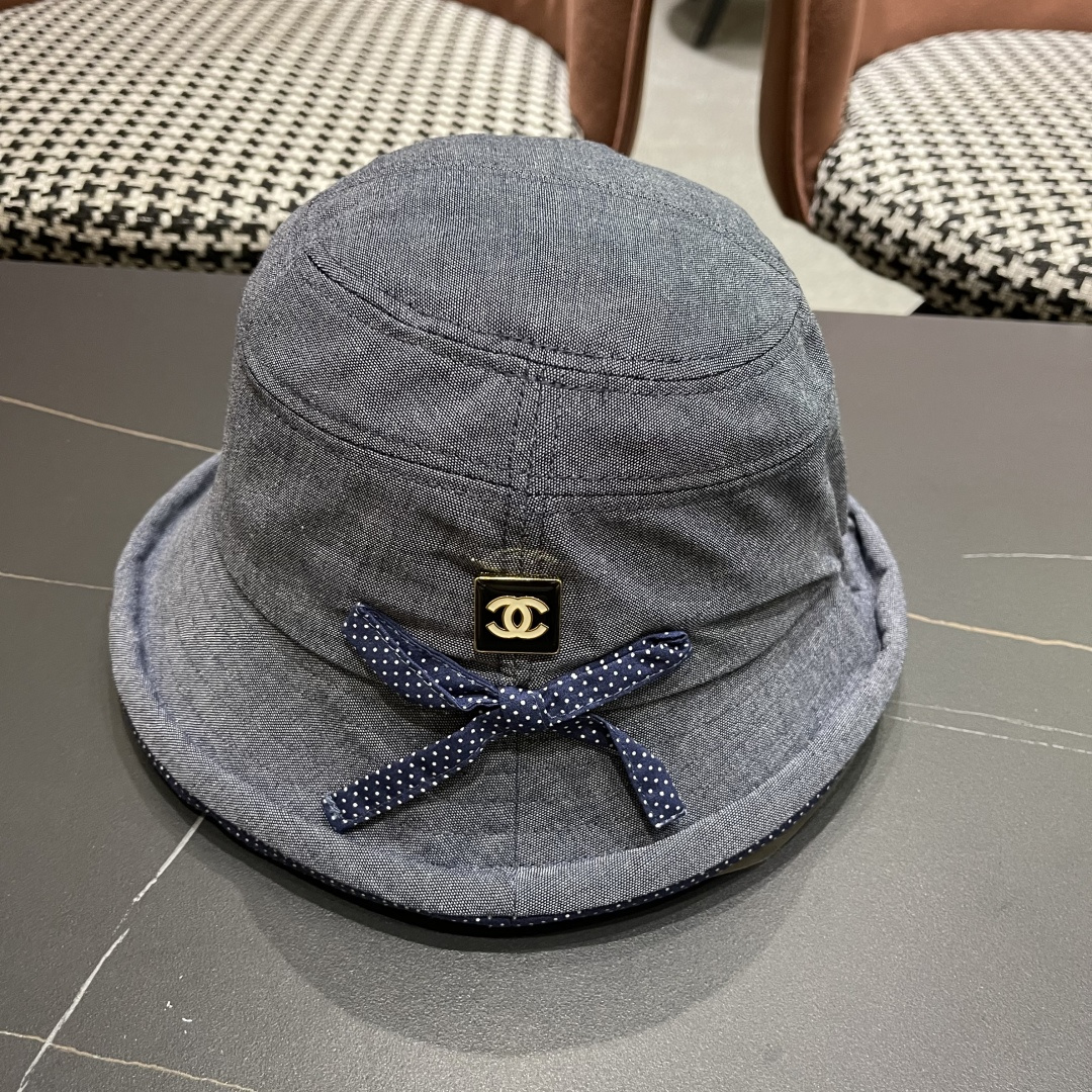  香奈儿 2025新款蝴蝶结卷边渔夫帽子女夏季赫本风气质优雅
礼帽百搭显脸小遮阳盆帽