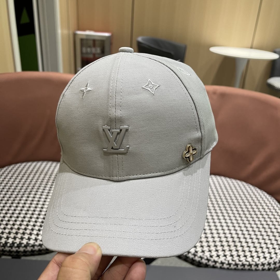  Lv路易威登2025新款帽子女时尚百搭宽檐硬顶页棒球帽鸭舌帽