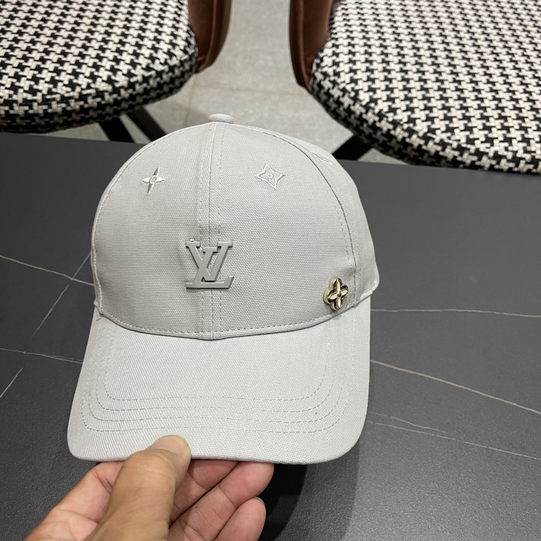  Lv路易威登2025新款帽子女时尚百搭宽檐硬顶页棒球帽鸭舌帽