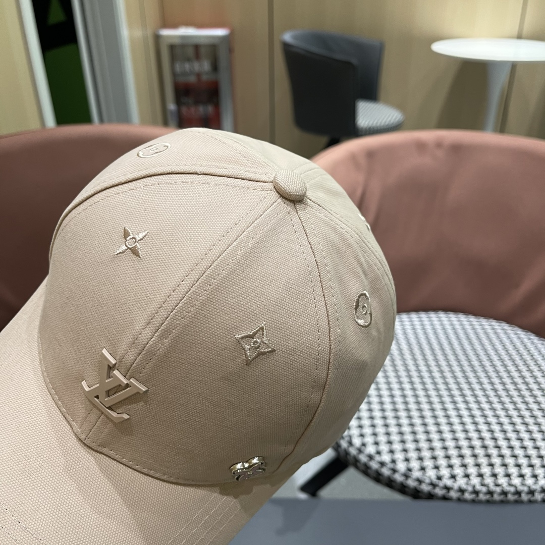  Lv路易威登2025新款帽子女时尚百搭宽檐硬顶页棒球帽鸭舌帽