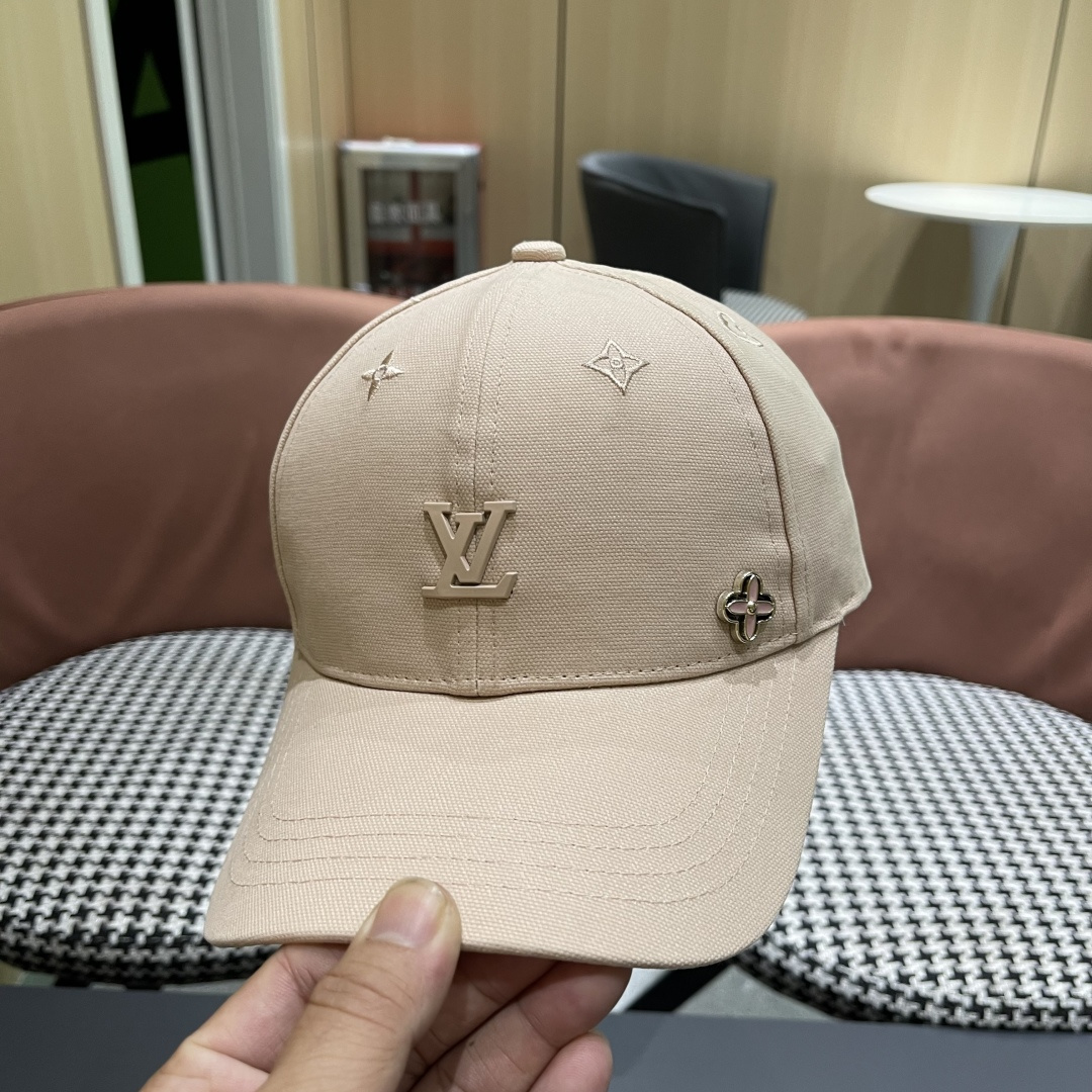  Lv路易威登2025新款帽子女时尚百搭宽檐硬顶页棒球帽鸭舌帽