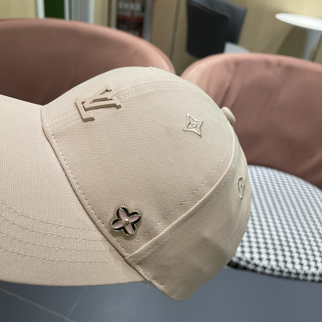  Lv路易威登2025新款帽子女时尚百搭宽檐硬顶页棒球帽鸭舌帽