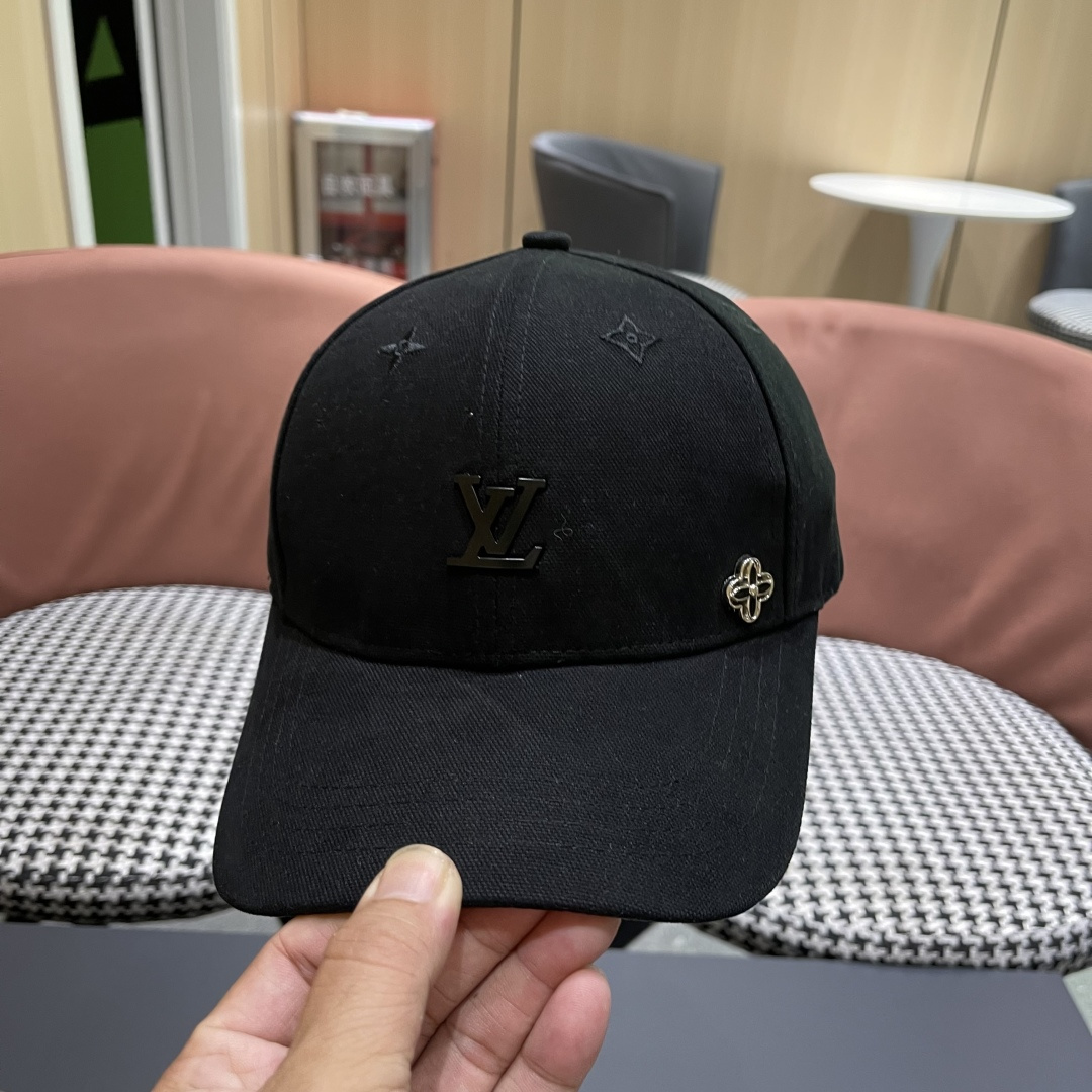  Lv路易威登2025新款帽子女时尚百搭宽檐硬顶页棒球帽鸭舌帽