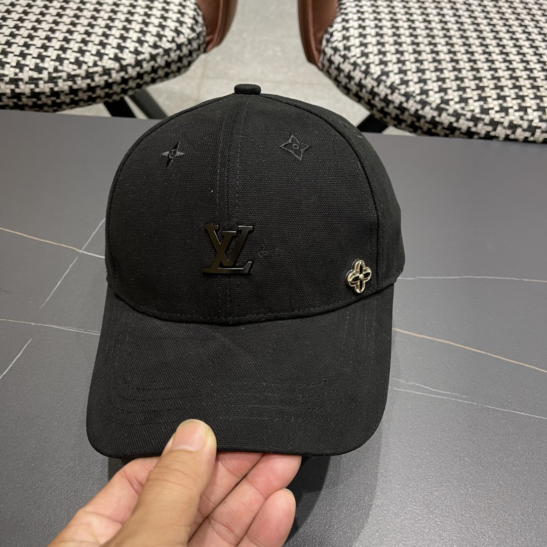  Lv路易威登2025新款帽子女时尚百搭宽檐硬顶页棒球帽鸭舌帽