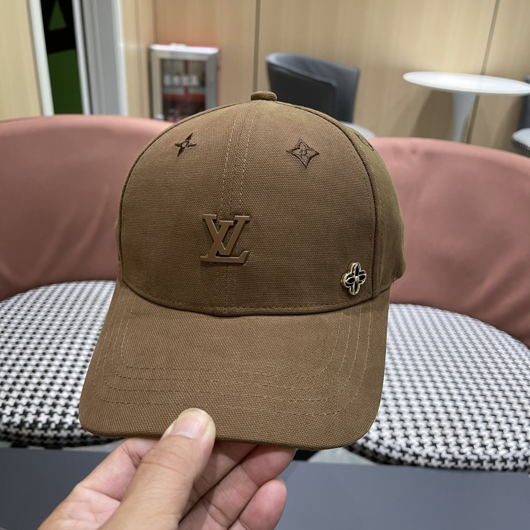  Lv路易威登2025新款帽子女时尚百搭宽檐硬顶页棒球帽鸭舌帽