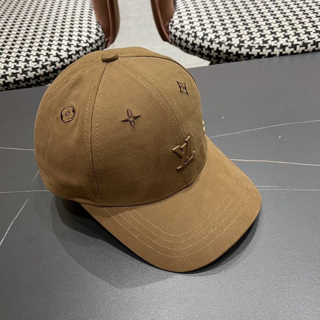  Lv路易威登2025新款帽子女时尚百搭宽檐硬顶页棒球帽鸭舌帽