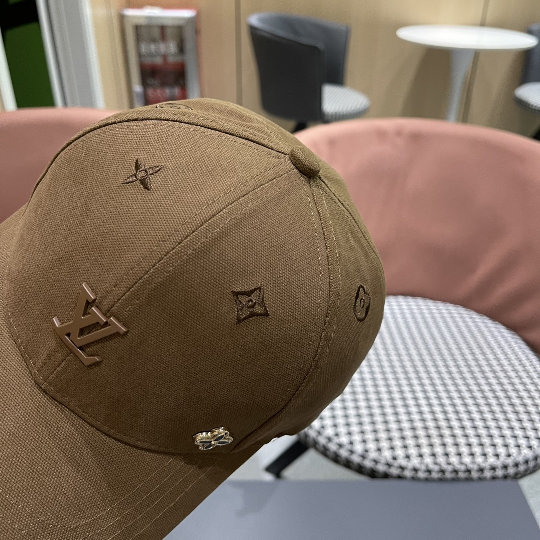  Lv路易威登2025新款帽子女时尚百搭宽檐硬顶页棒球帽鸭舌帽