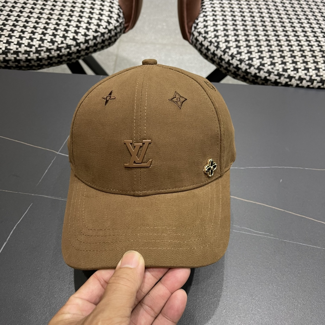  Lv路易威登2025新款帽子女时尚百搭宽檐硬顶页棒球帽鸭舌帽
