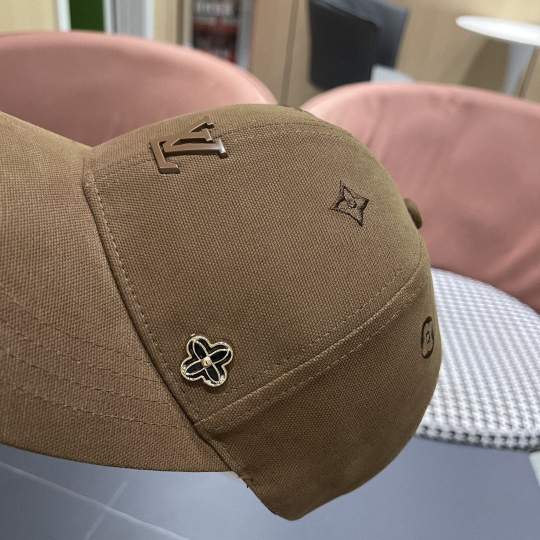  Lv路易威登2025新款帽子女时尚百搭宽檐硬顶页棒球帽鸭舌帽