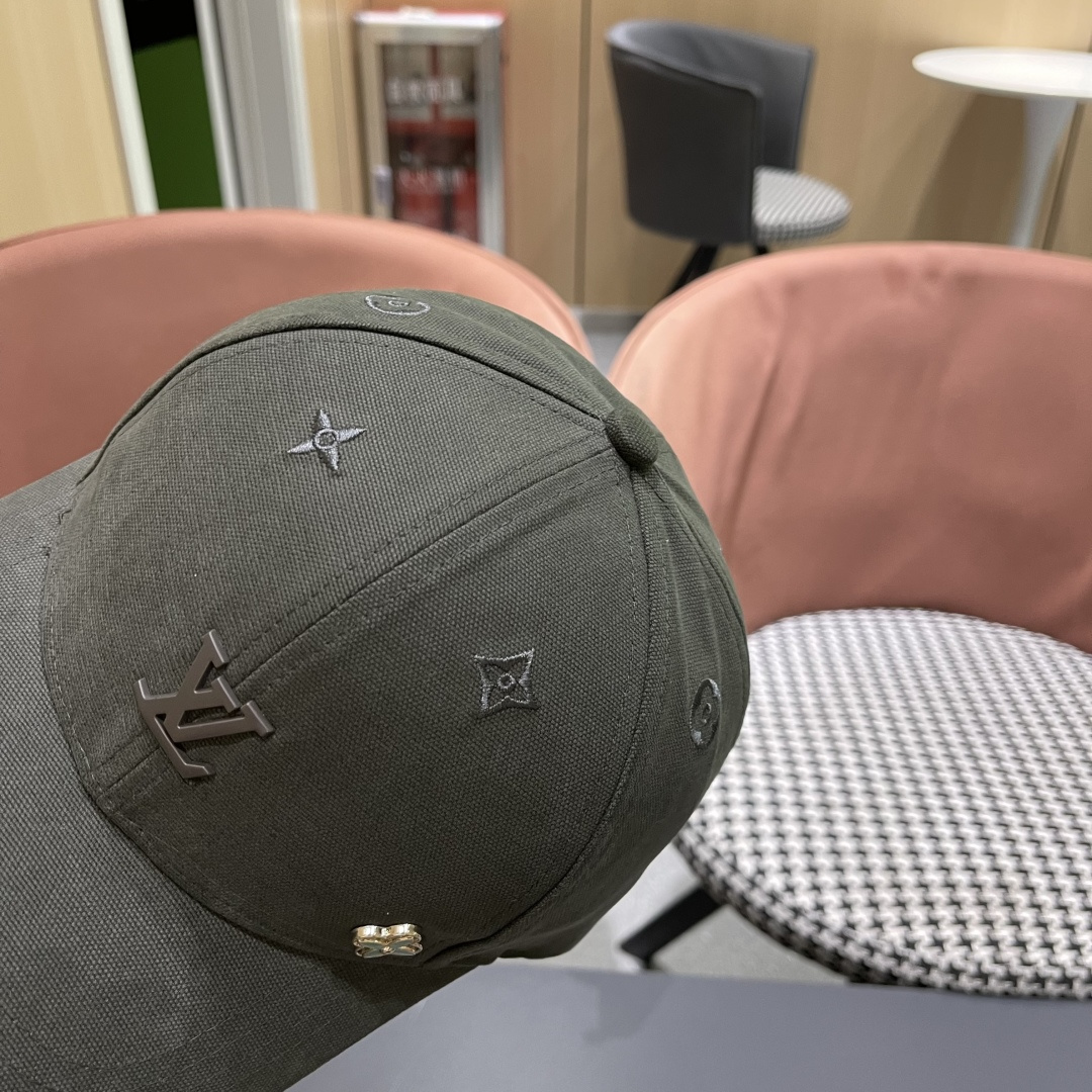  Lv路易威登2025新款帽子女时尚百搭宽檐硬顶页棒球帽鸭舌帽