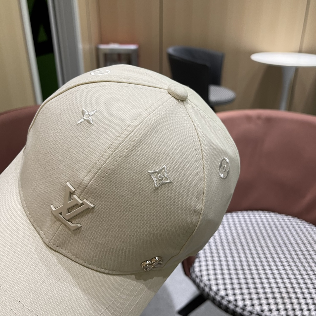  Lv路易威登2025新款帽子女时尚百搭宽檐硬顶页棒球帽鸭舌帽