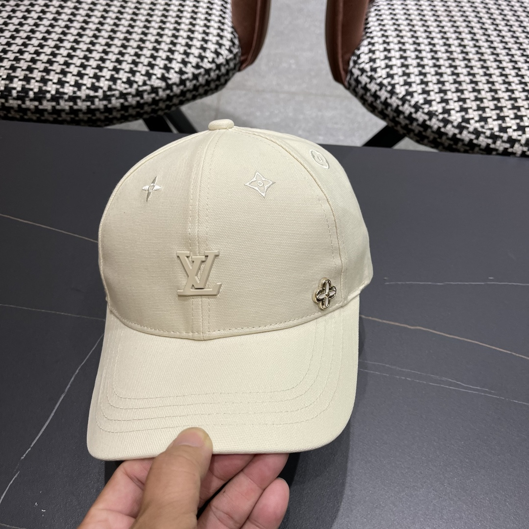  Lv路易威登2025新款帽子女时尚百搭宽檐硬顶页棒球帽鸭舌帽