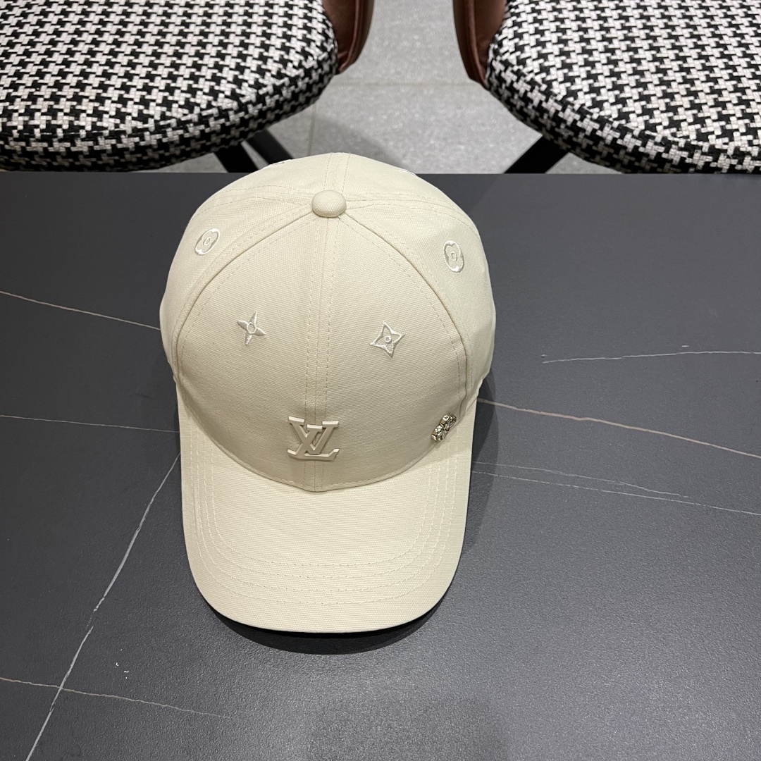  Lv路易威登2025新款帽子女时尚百搭宽檐硬顶页棒球帽鸭舌帽
