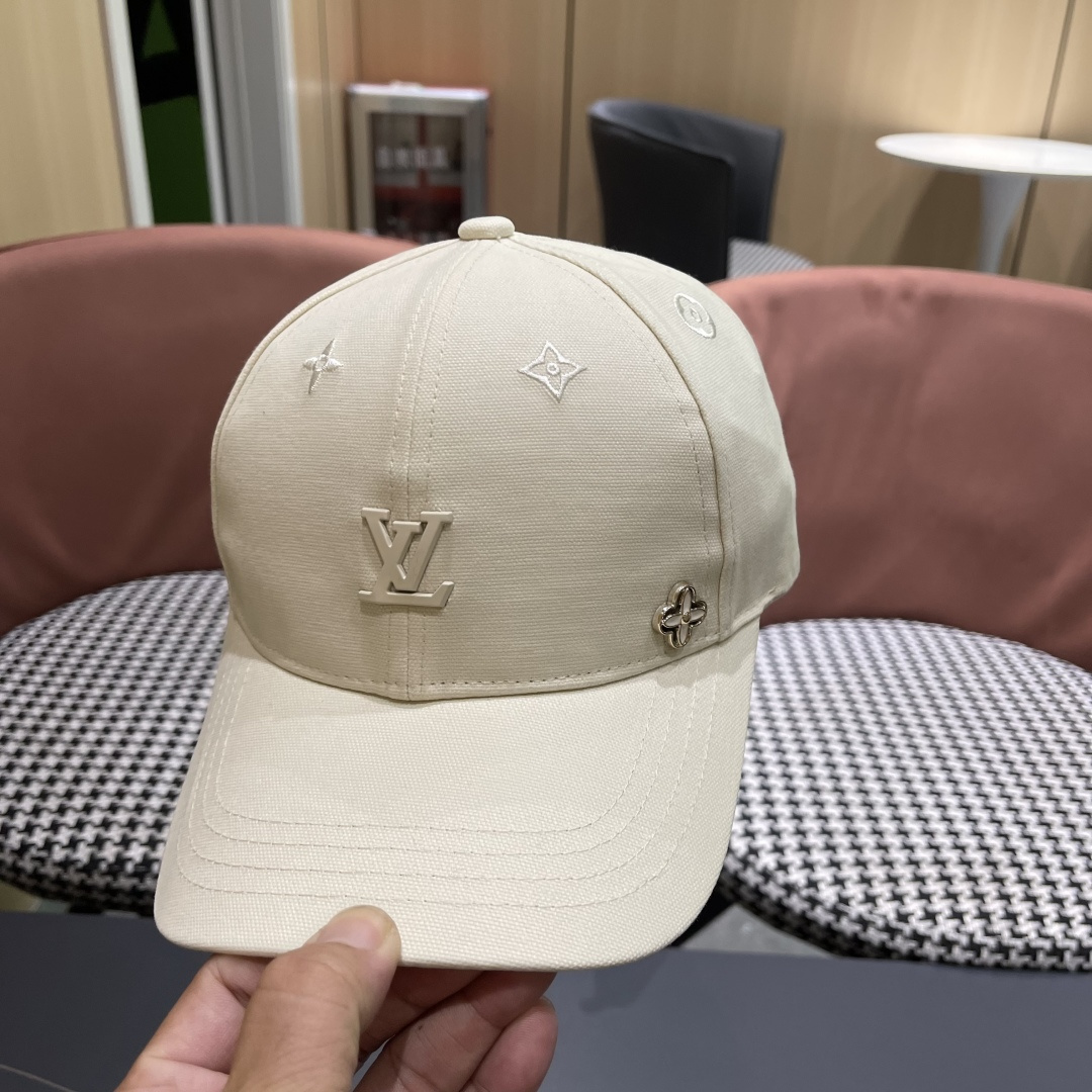  Lv路易威登2025新款帽子女时尚百搭宽檐硬顶页棒球帽鸭舌帽