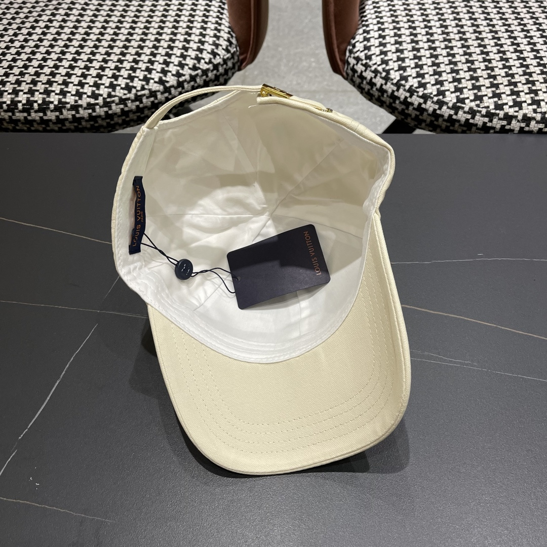  Lv路易威登2025新款帽子女时尚百搭宽檐硬顶页棒球帽鸭舌帽