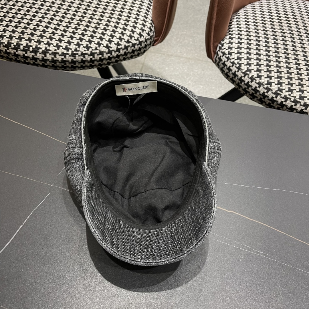  蒙口 2025新款韩版复古水洗牛仔贝雷帽女英伦风八角帽春
夏时尚画家帽显脸小