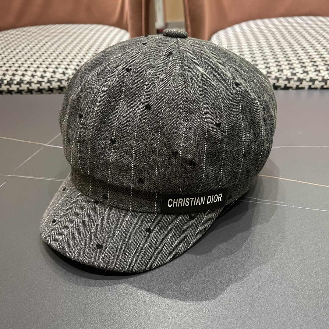  迪奥 遮阳八角帽子2025年爆款女新款时尚洋气
鸭舌帽春秋画家报童帽夏季