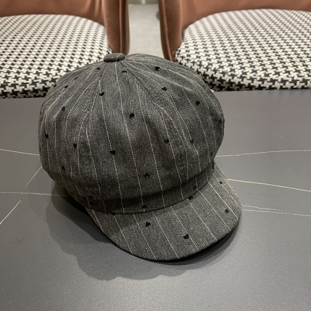  迪奥 遮阳八角帽子2025年爆款女新款时尚洋气
鸭舌帽春秋画家报童帽夏季