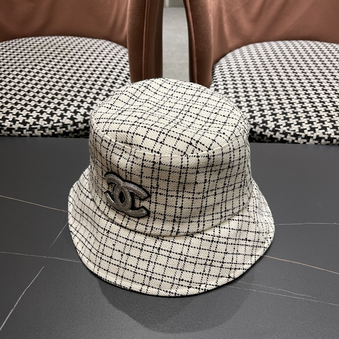 香奈儿 小香风渔夫帽子女春夏季韩版潮防晒遮阳帽日系小沿百搭太阳帽盆帽