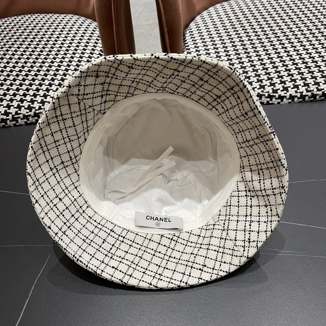 香奈儿 小香风渔夫帽子女春夏季韩版潮防晒遮阳帽日系小沿百搭太阳帽盆帽