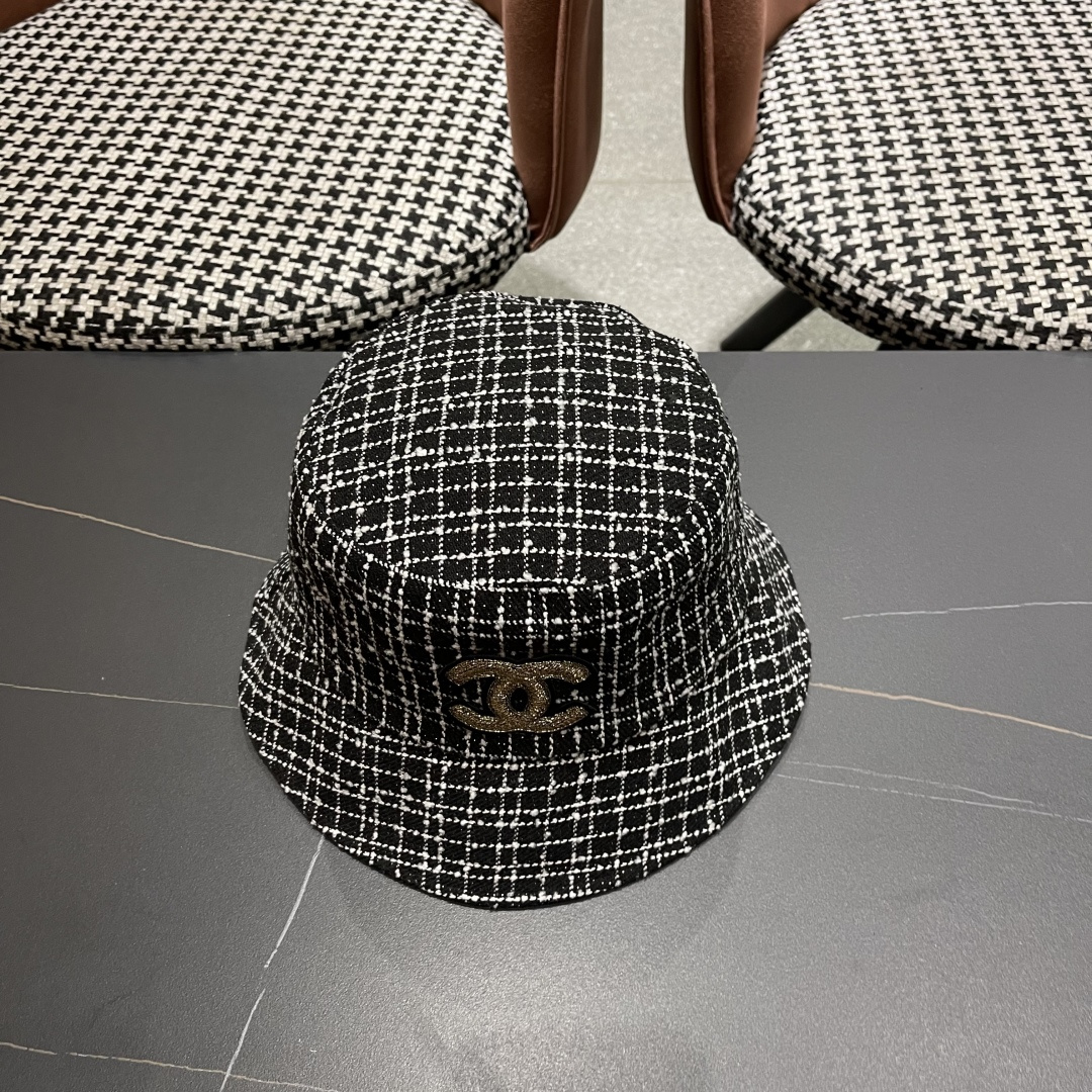 香奈儿 小香风渔夫帽子女春夏季韩版潮防晒遮阳帽日系小沿百搭太阳帽盆帽