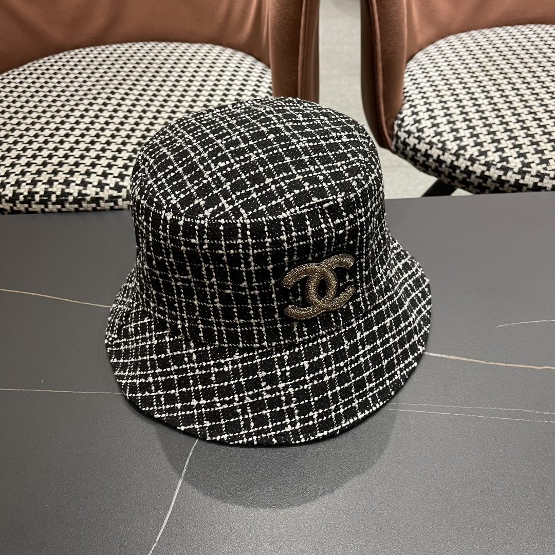 香奈儿 小香风渔夫帽子女春夏季韩版潮防晒遮阳帽日系小沿百搭太阳帽盆帽